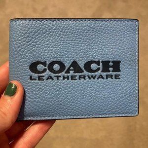 COACH blue wallet